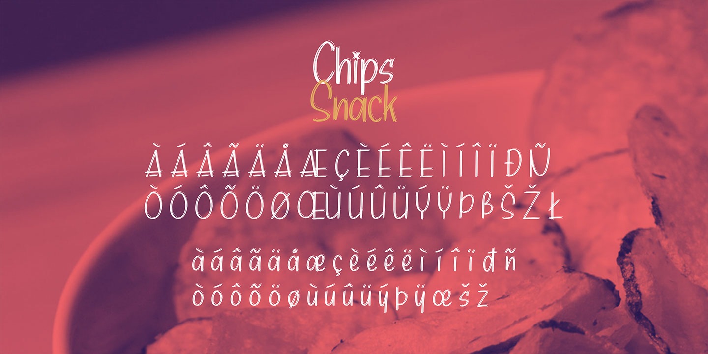 Example font Chips Snack #3